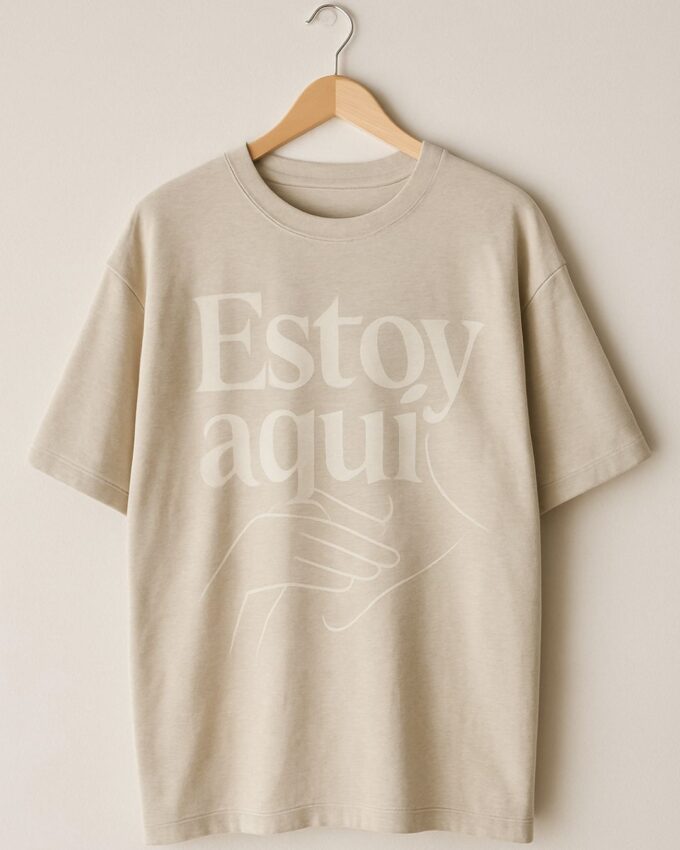 Playera Oversize “Estoy Aquí” – Presencia que se lleva puesta