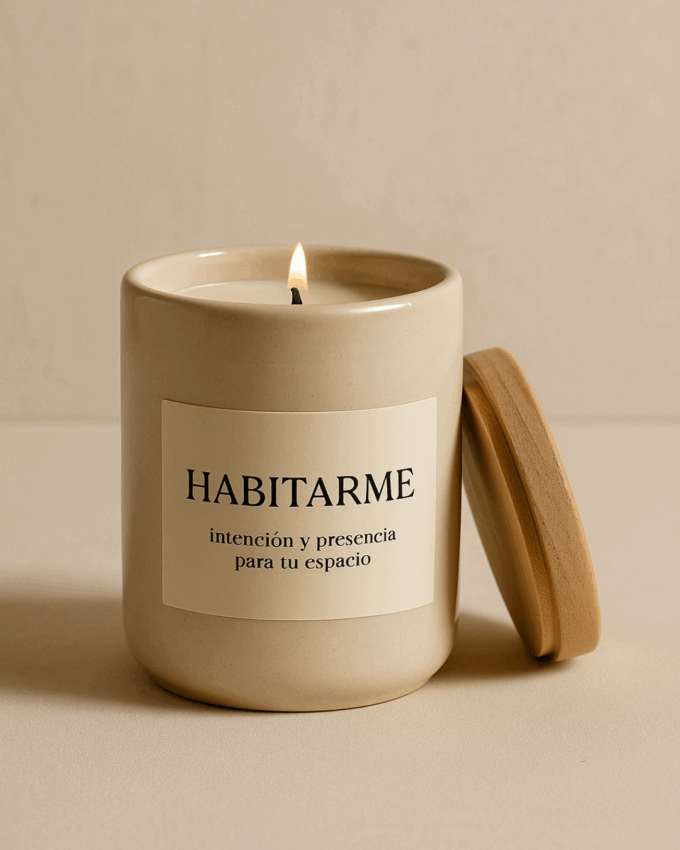 Vela Artesanal “Habitarme” – Intención y presencia para tu espacio