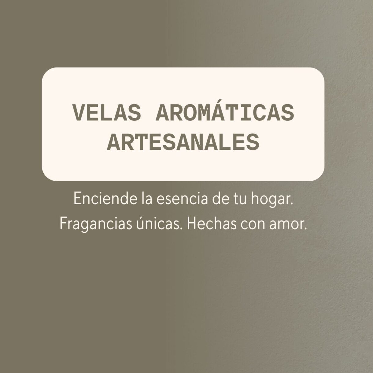 Banner Velas Artesanales Minimalista Verde